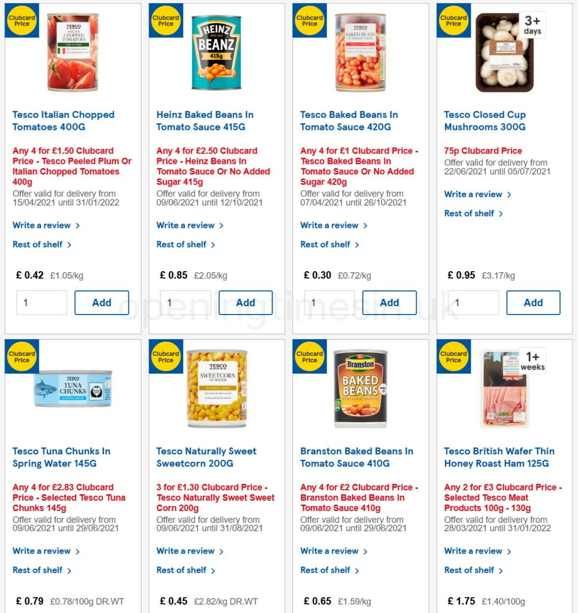 TESCO Offers from 23 June