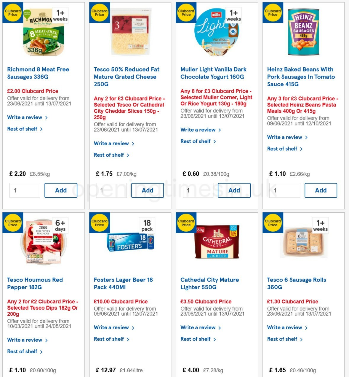 TESCO Offers from 23 June