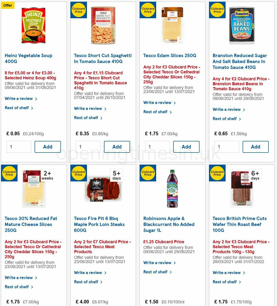 TESCO Offers from 23 June