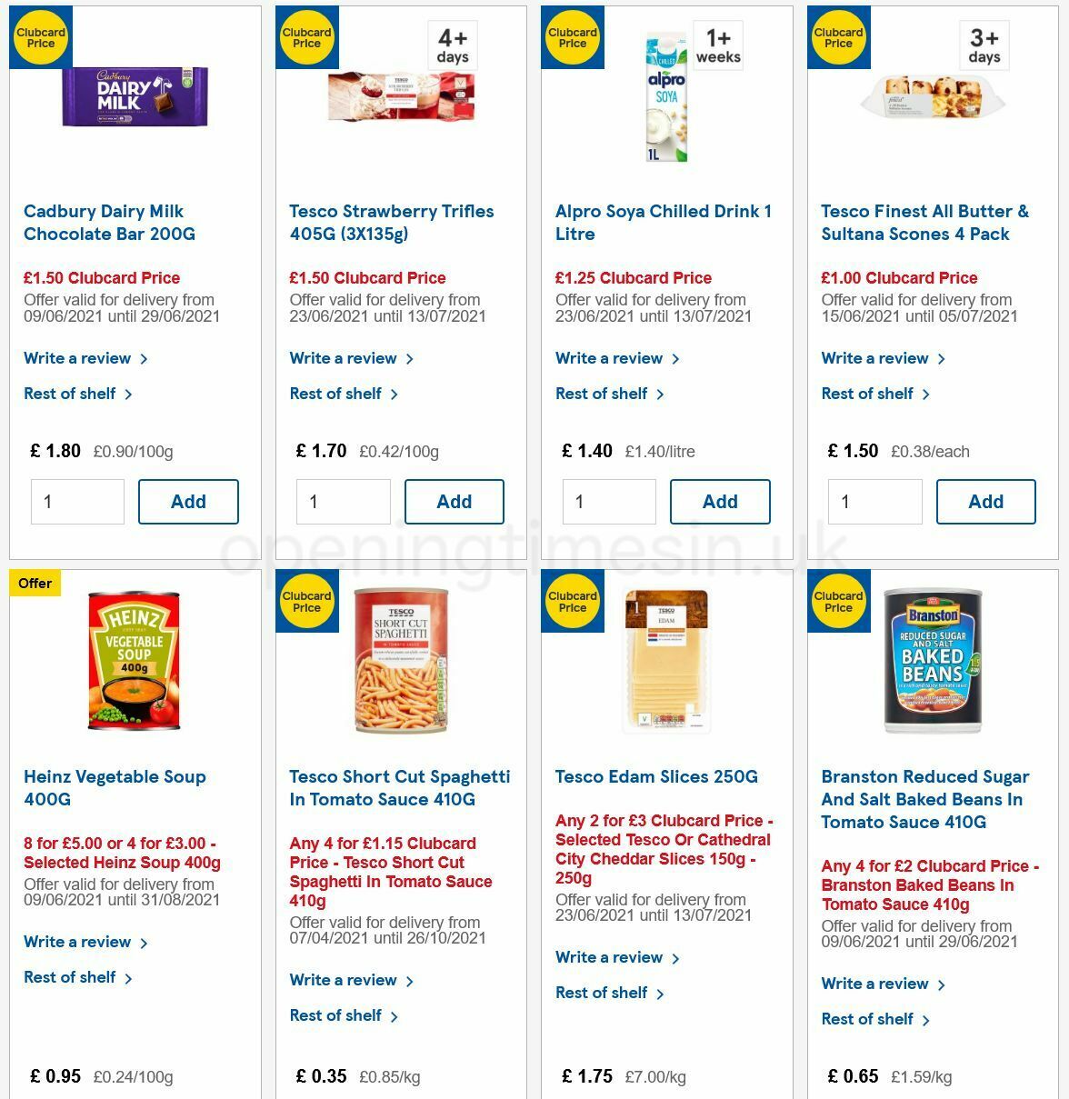 TESCO Offers from 23 June