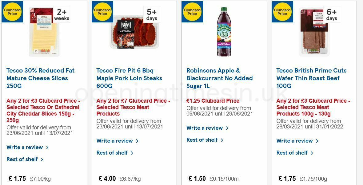 TESCO Offers from 23 June