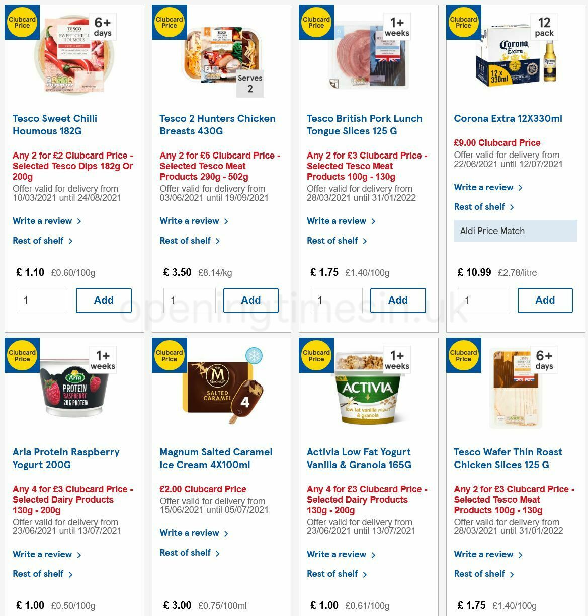 TESCO Offers from 23 June