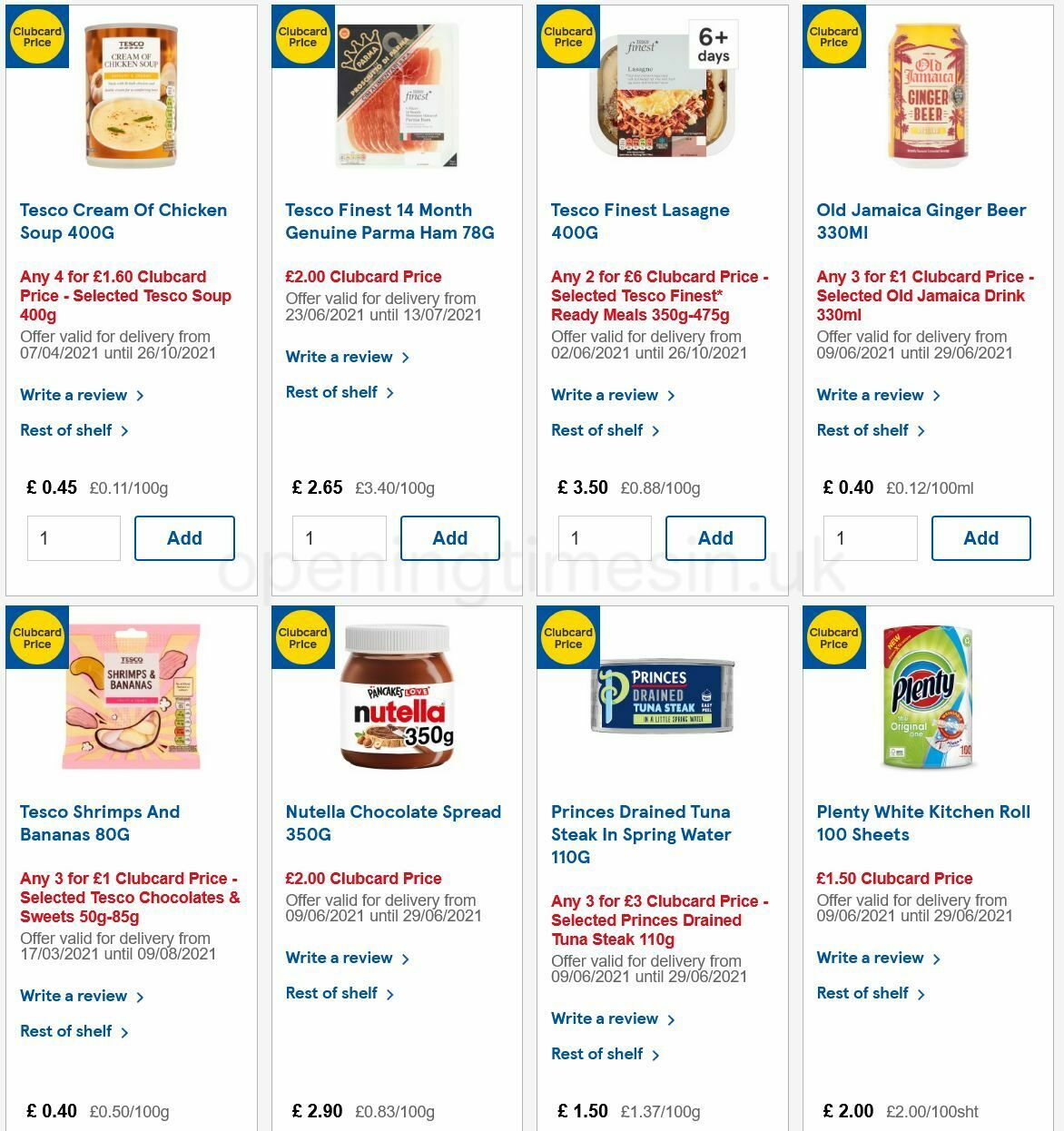 TESCO Offers from 23 June