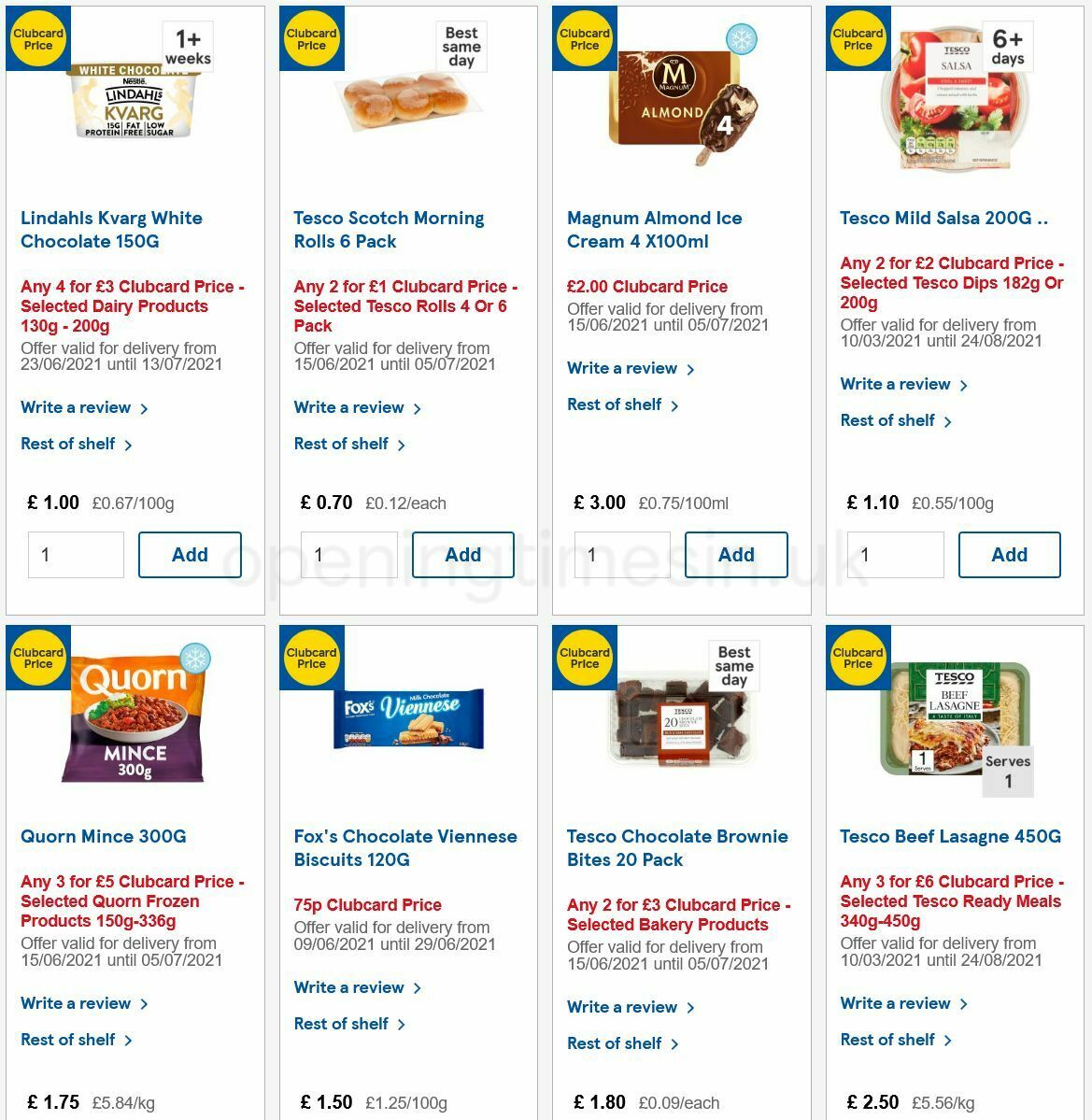 TESCO Offers from 23 June