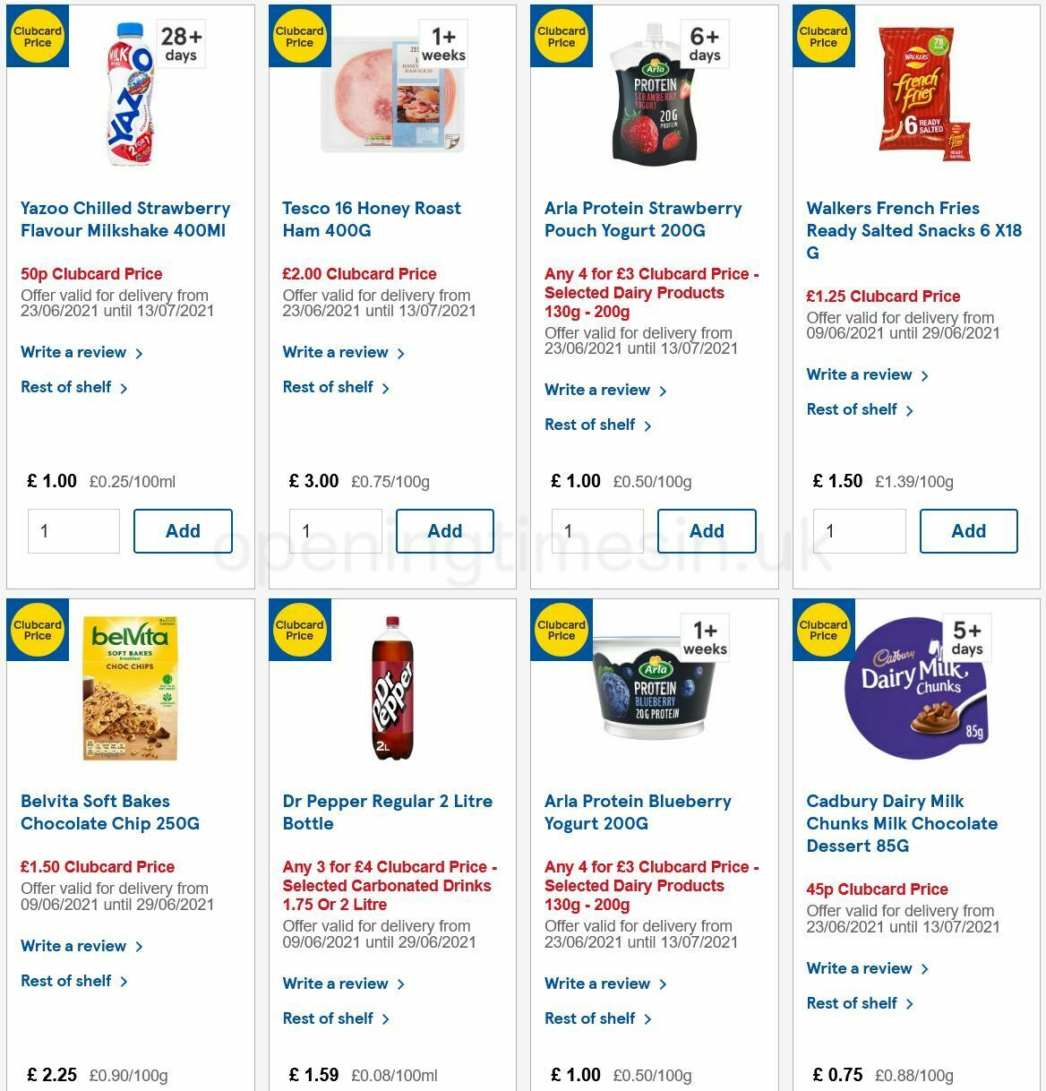 TESCO Offers from 23 June