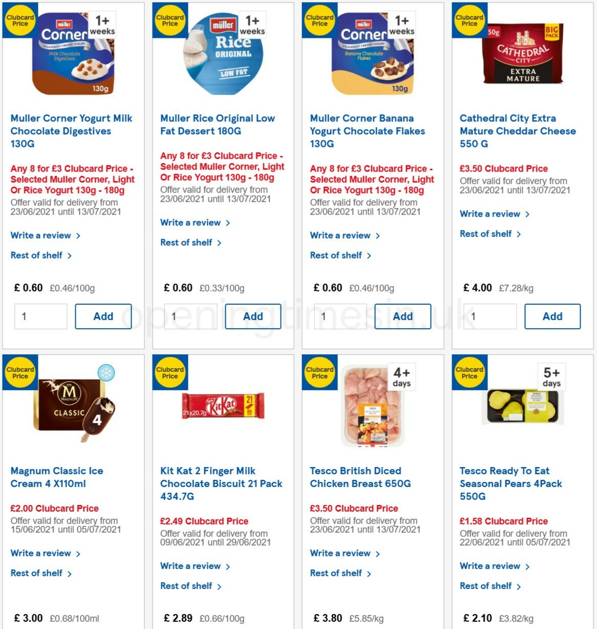 TESCO Offers from 23 June