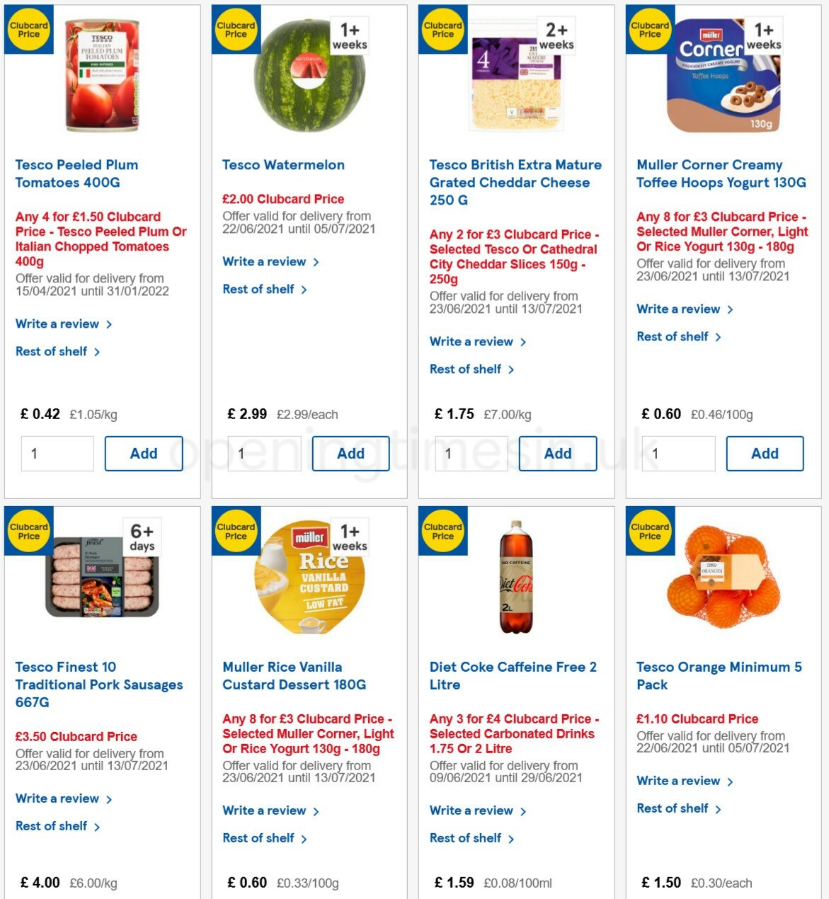 TESCO Offers from 23 June