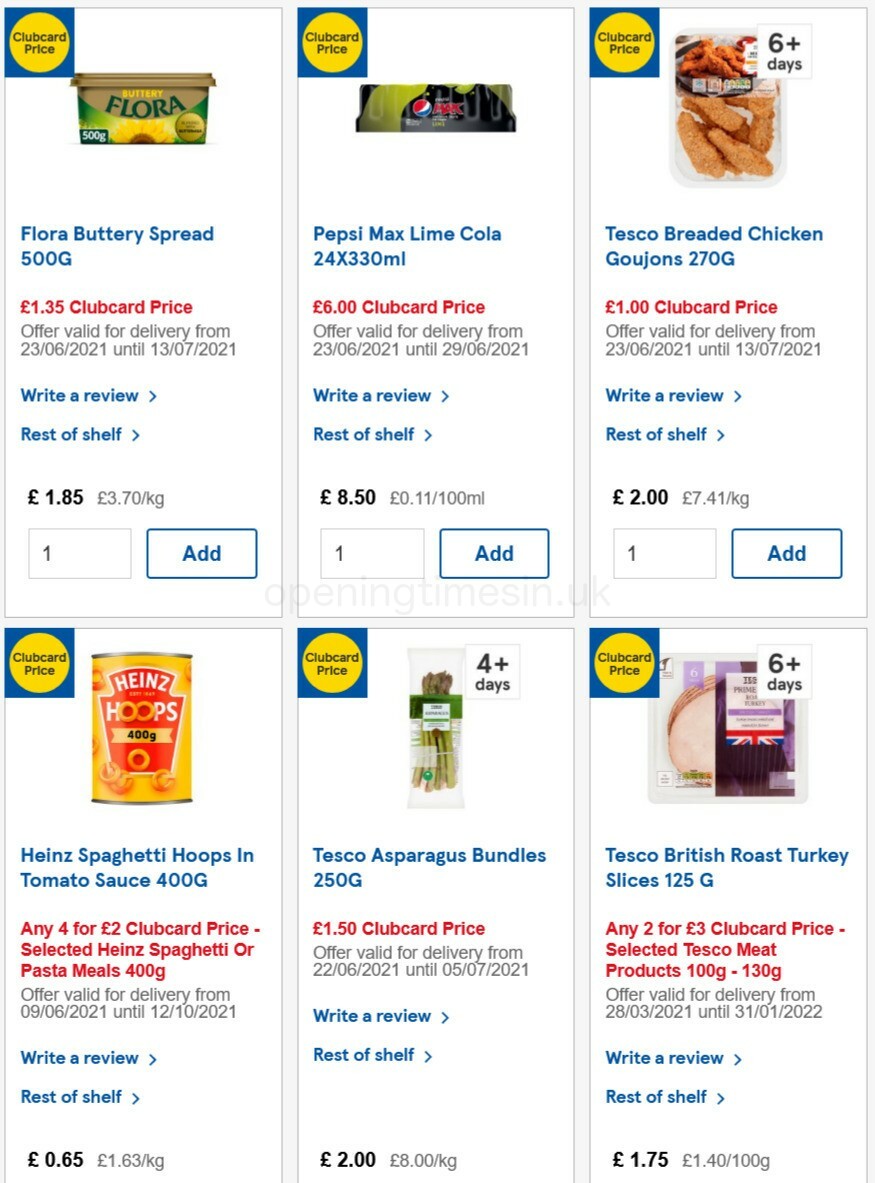 TESCO Offers from 23 June