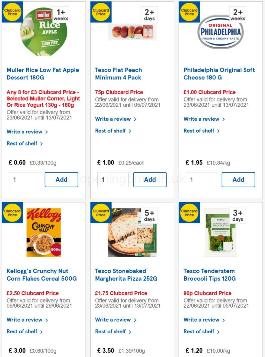 TESCO Offers from 23 June