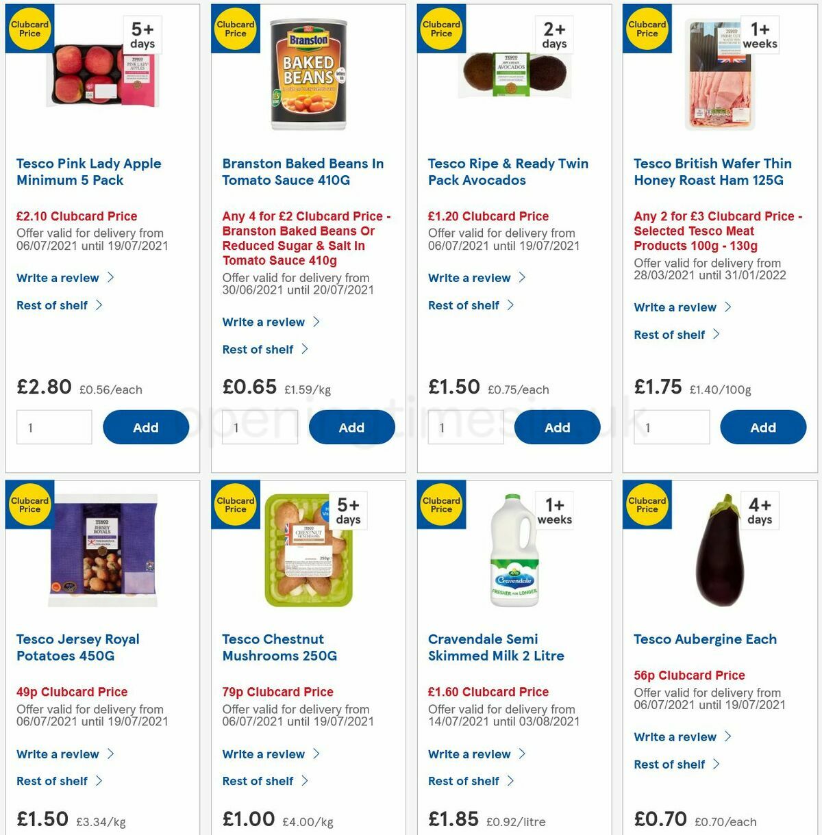 TESCO Offers from 14 July