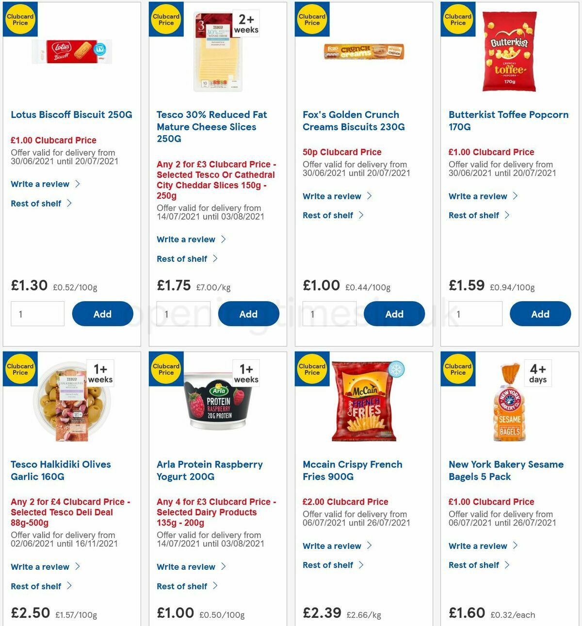 TESCO Offers from 14 July