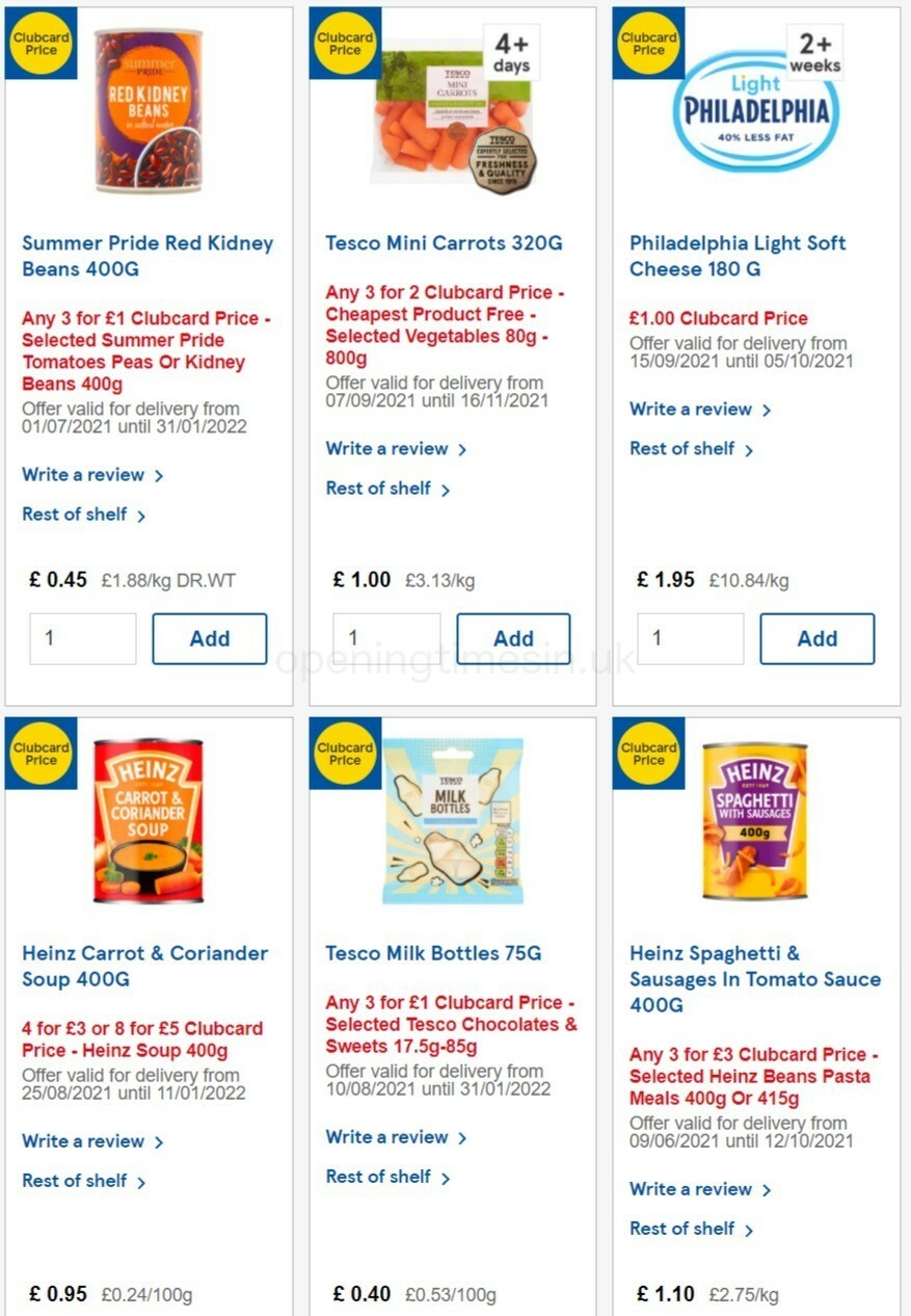 TESCO Offers from 29 September