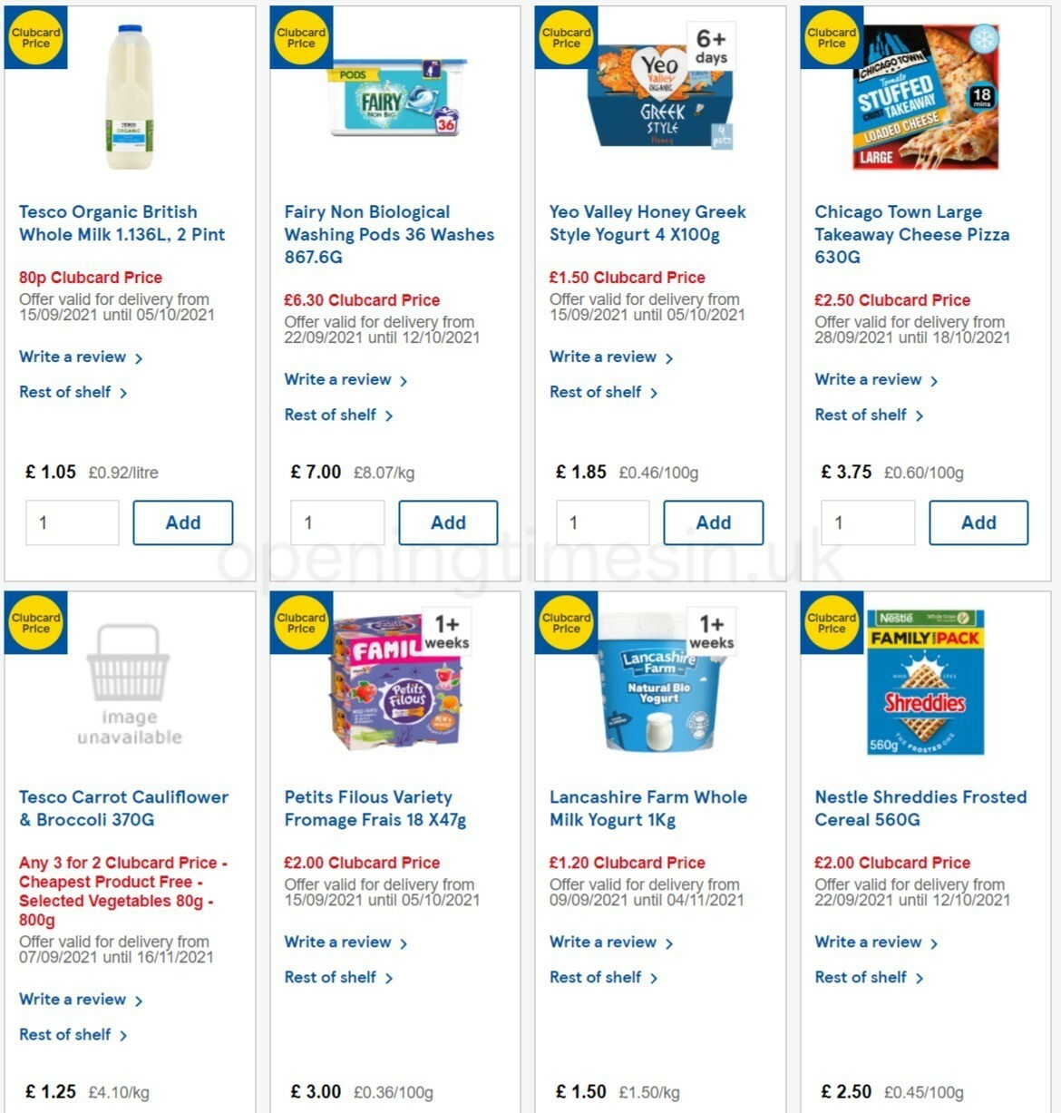 TESCO Offers from 29 September