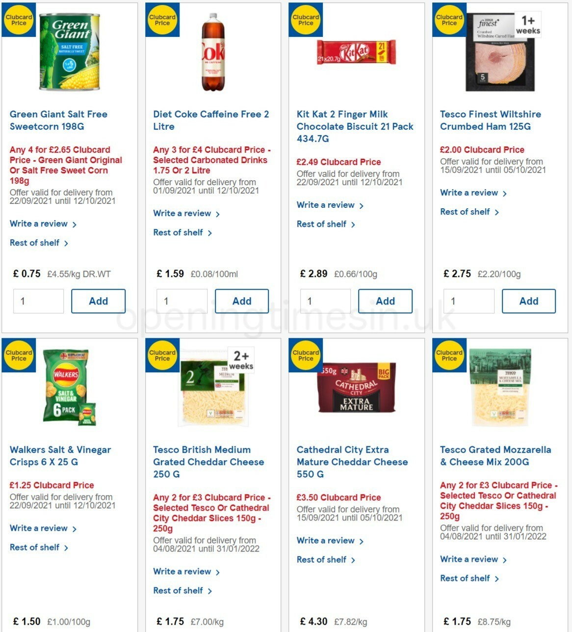 TESCO Offers from 29 September