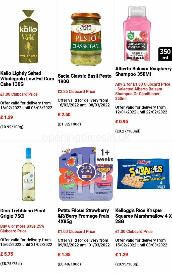 TESCO Offers from 16 February