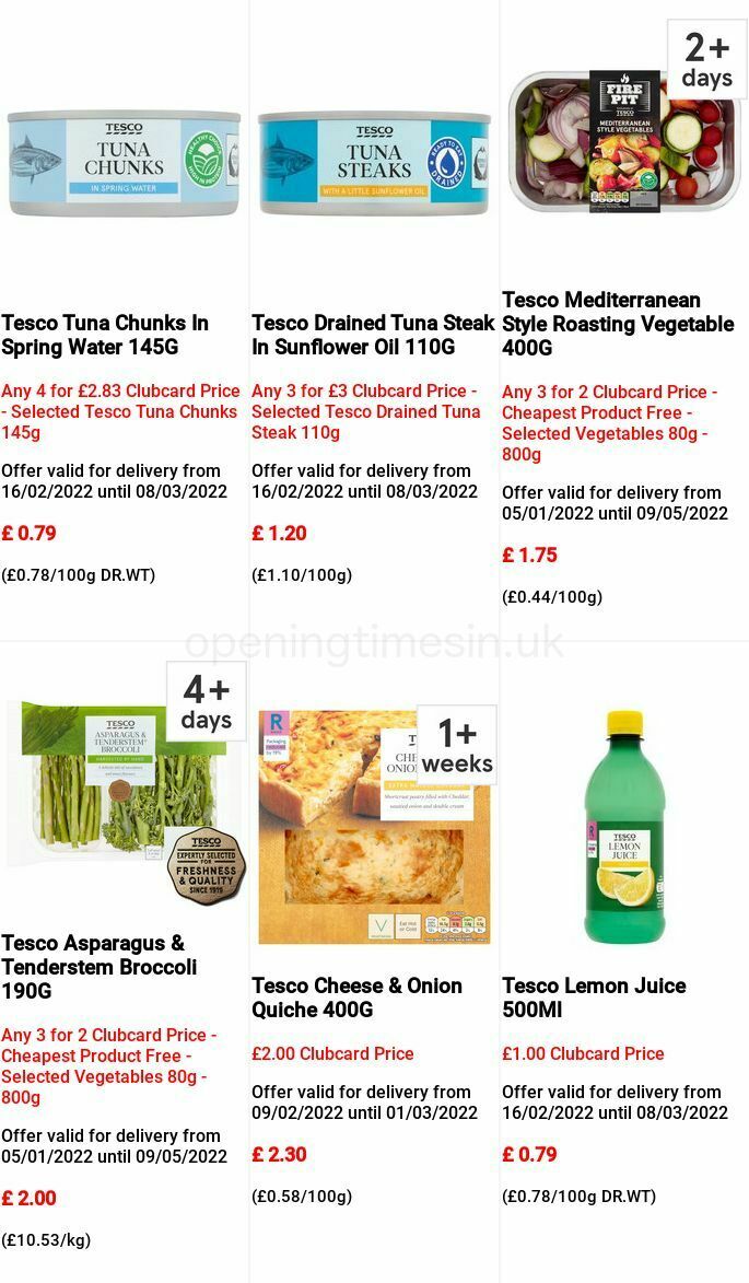 TESCO Offers from 16 February