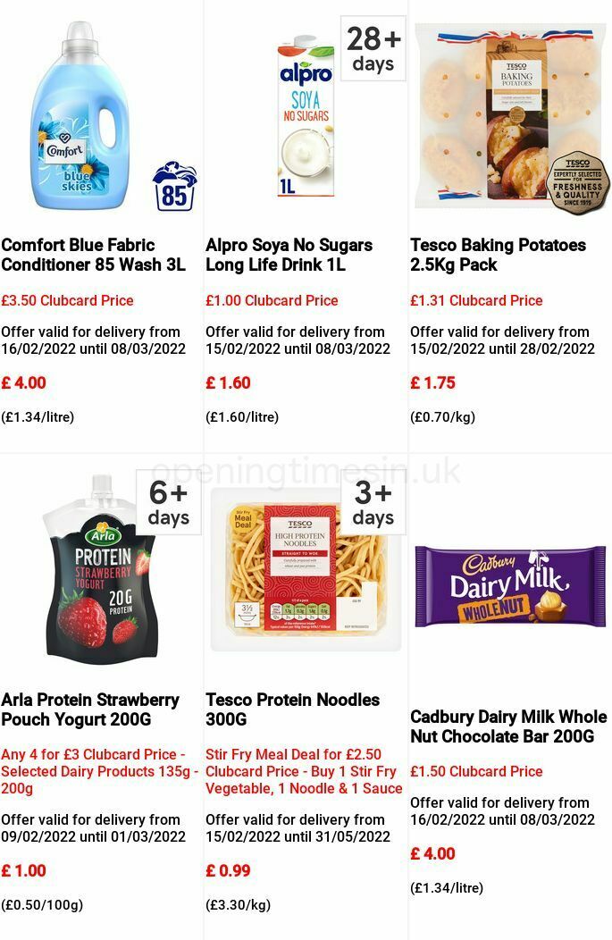 TESCO Offers from 16 February