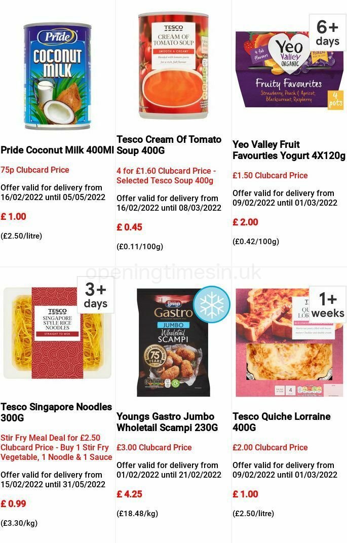 TESCO Offers from 16 February