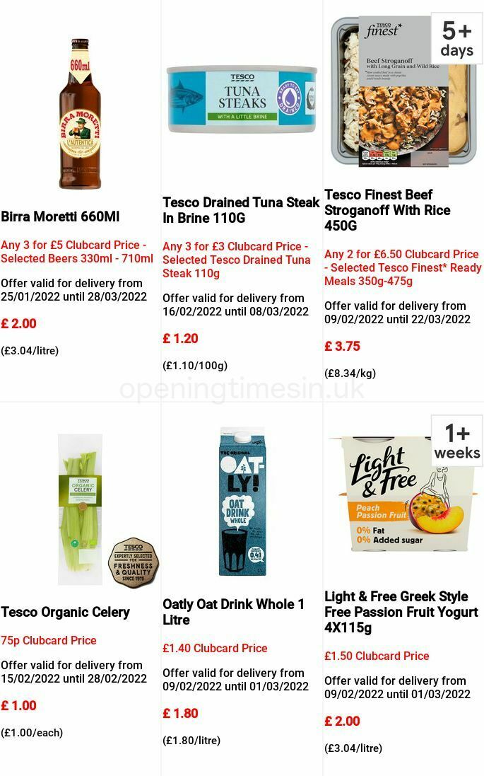 TESCO Offers from 16 February