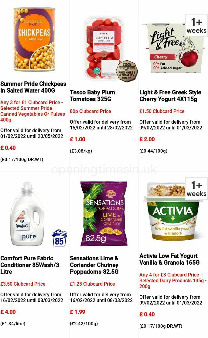 TESCO Offers from 16 February