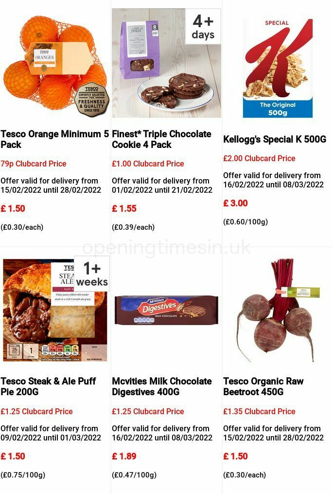 TESCO Offers from 16 February