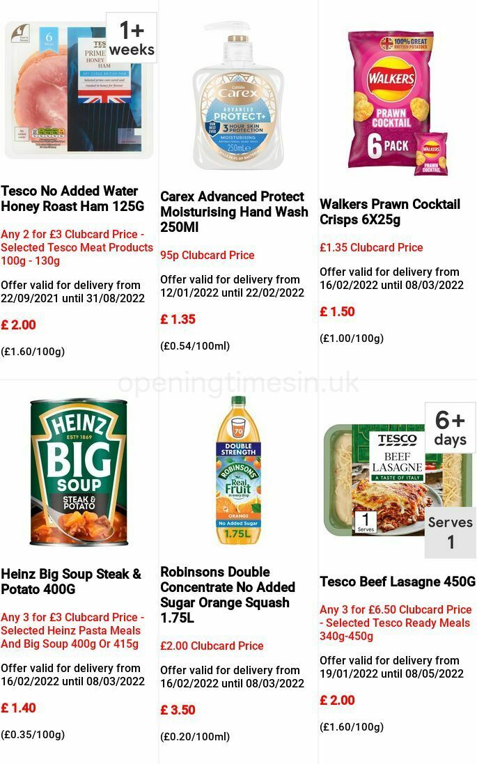 TESCO Offers from 16 February