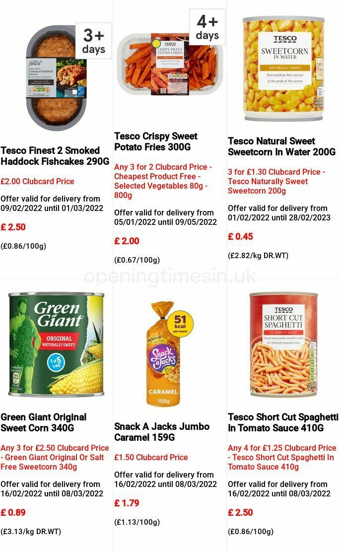 TESCO Offers from 16 February