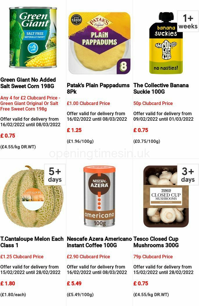 TESCO Offers from 16 February