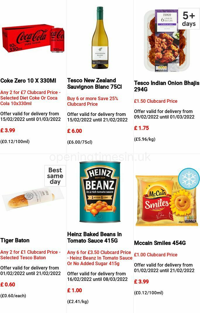 TESCO Offers from 16 February