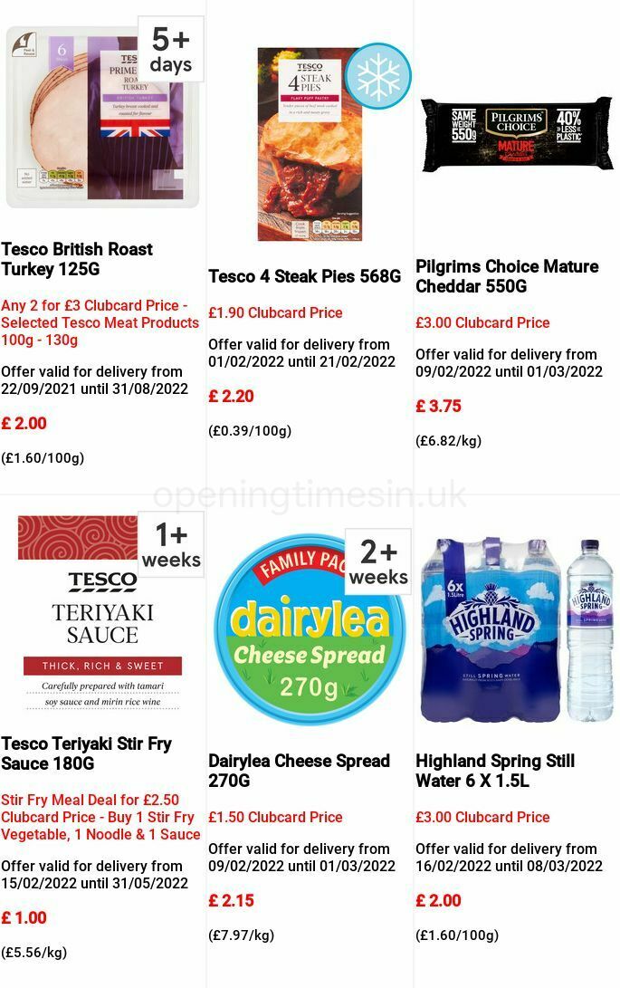 TESCO Offers from 16 February