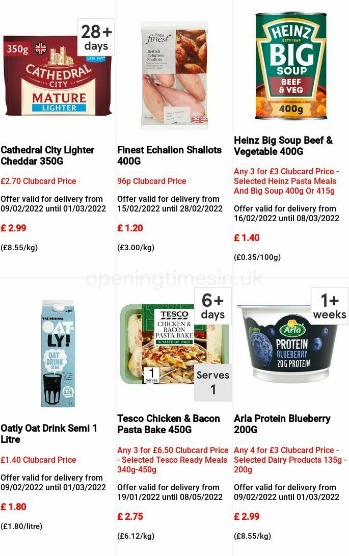 TESCO Offers from 16 February