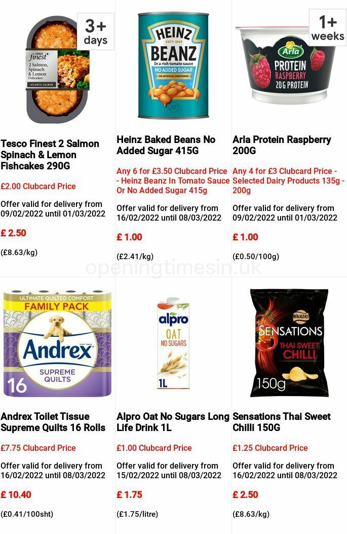 TESCO Offers from 16 February