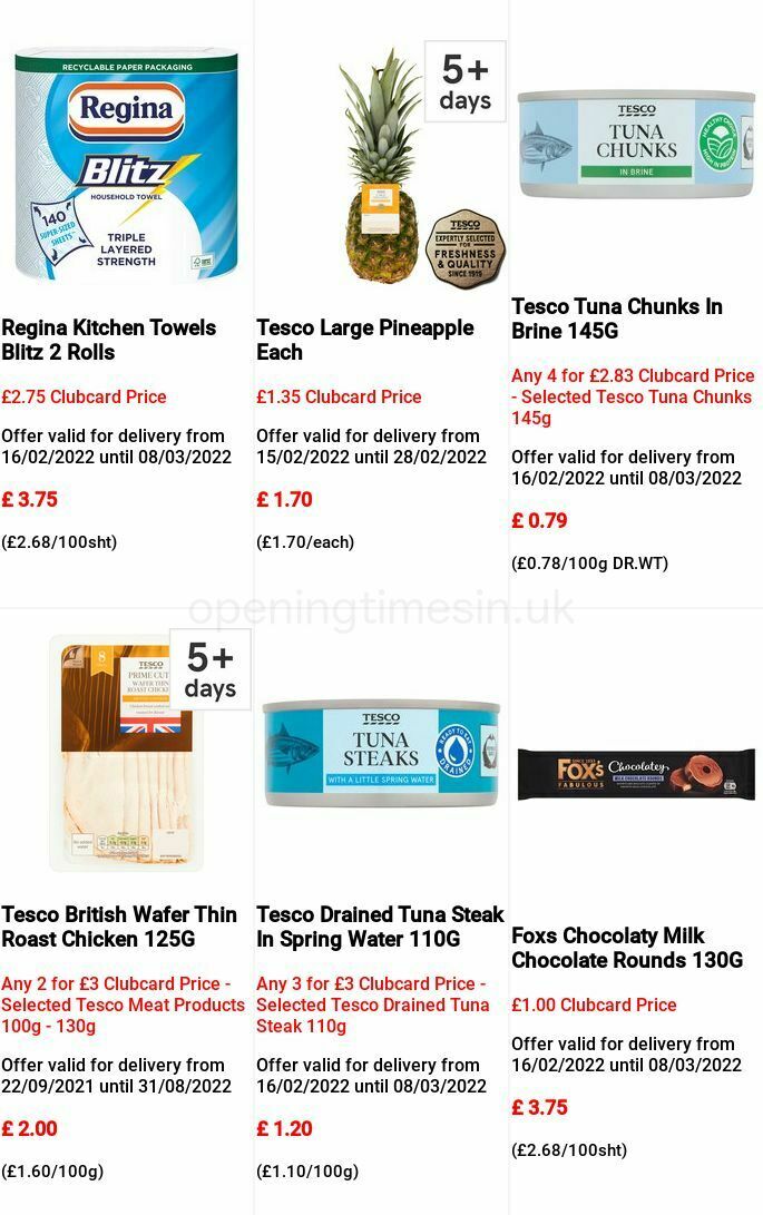 TESCO Offers from 16 February