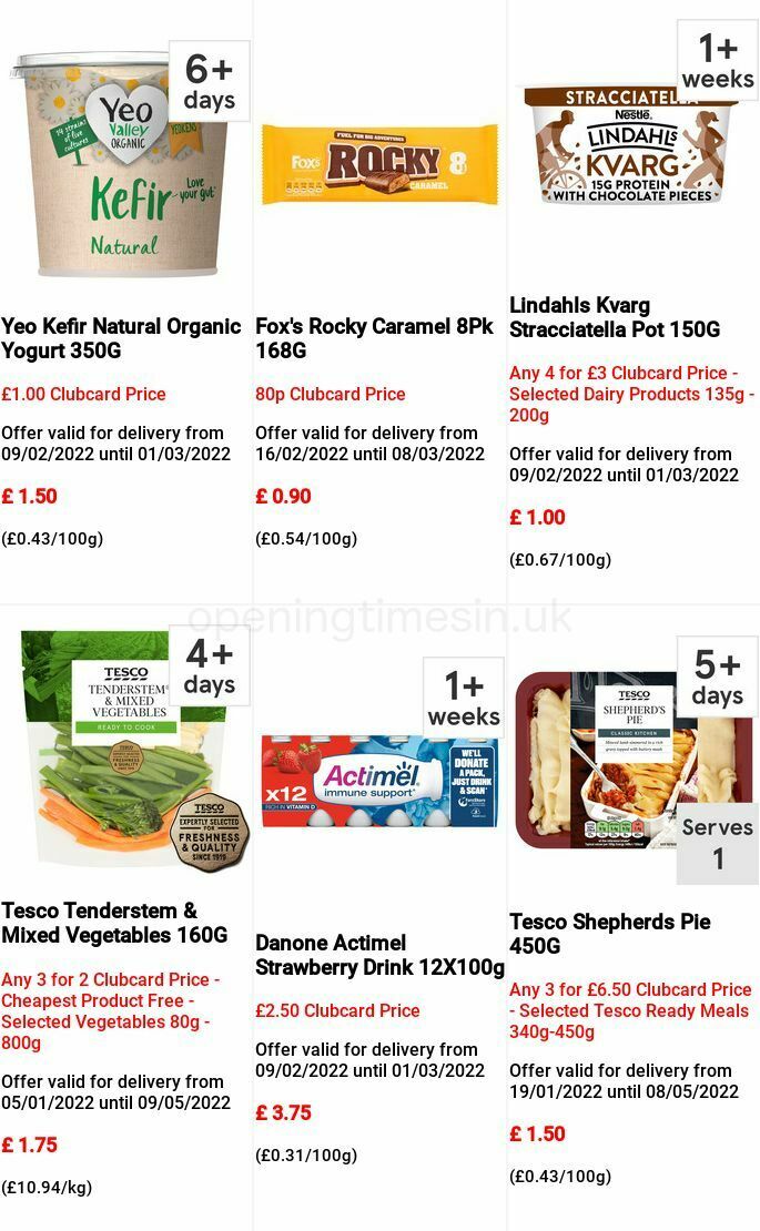 TESCO Offers from 16 February