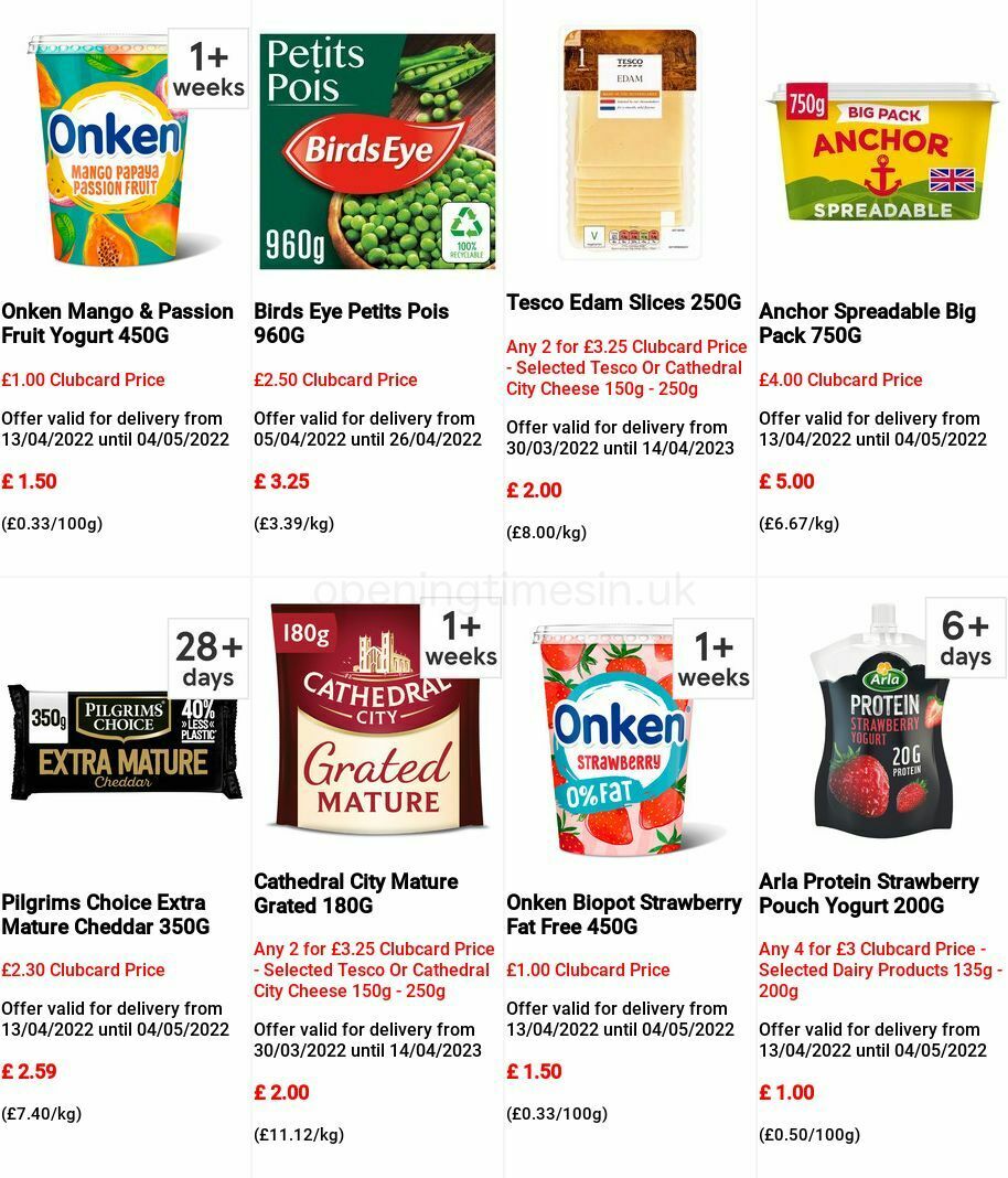TESCO Offers from 13 April