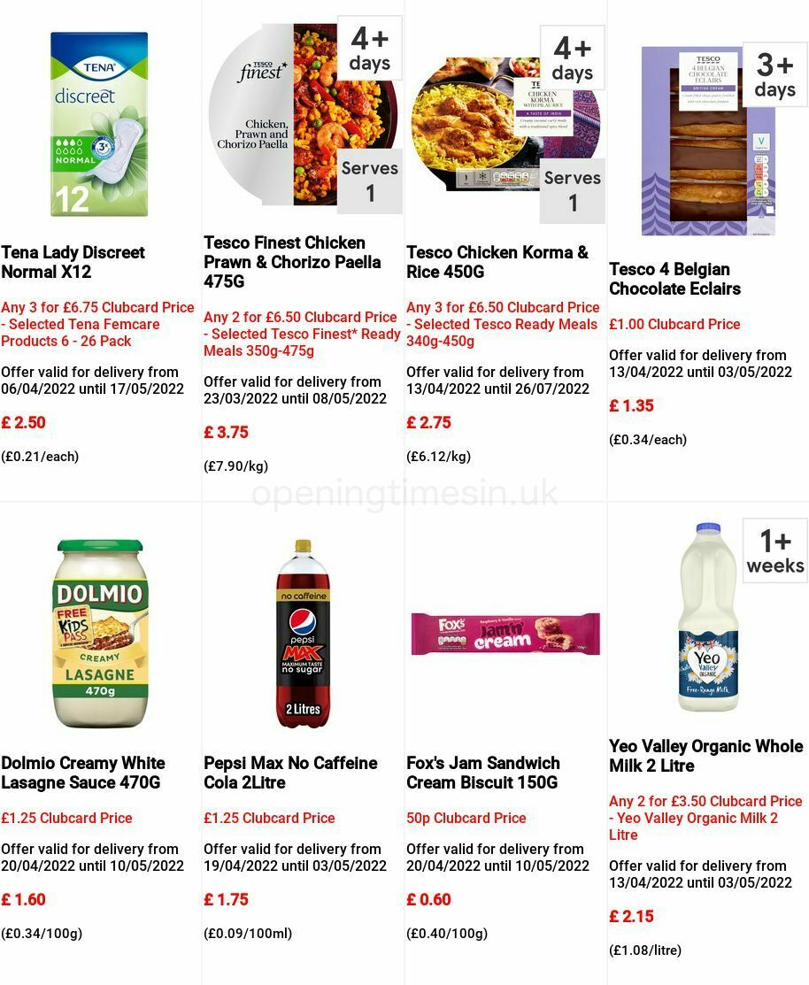 TESCO Offers from 27 April