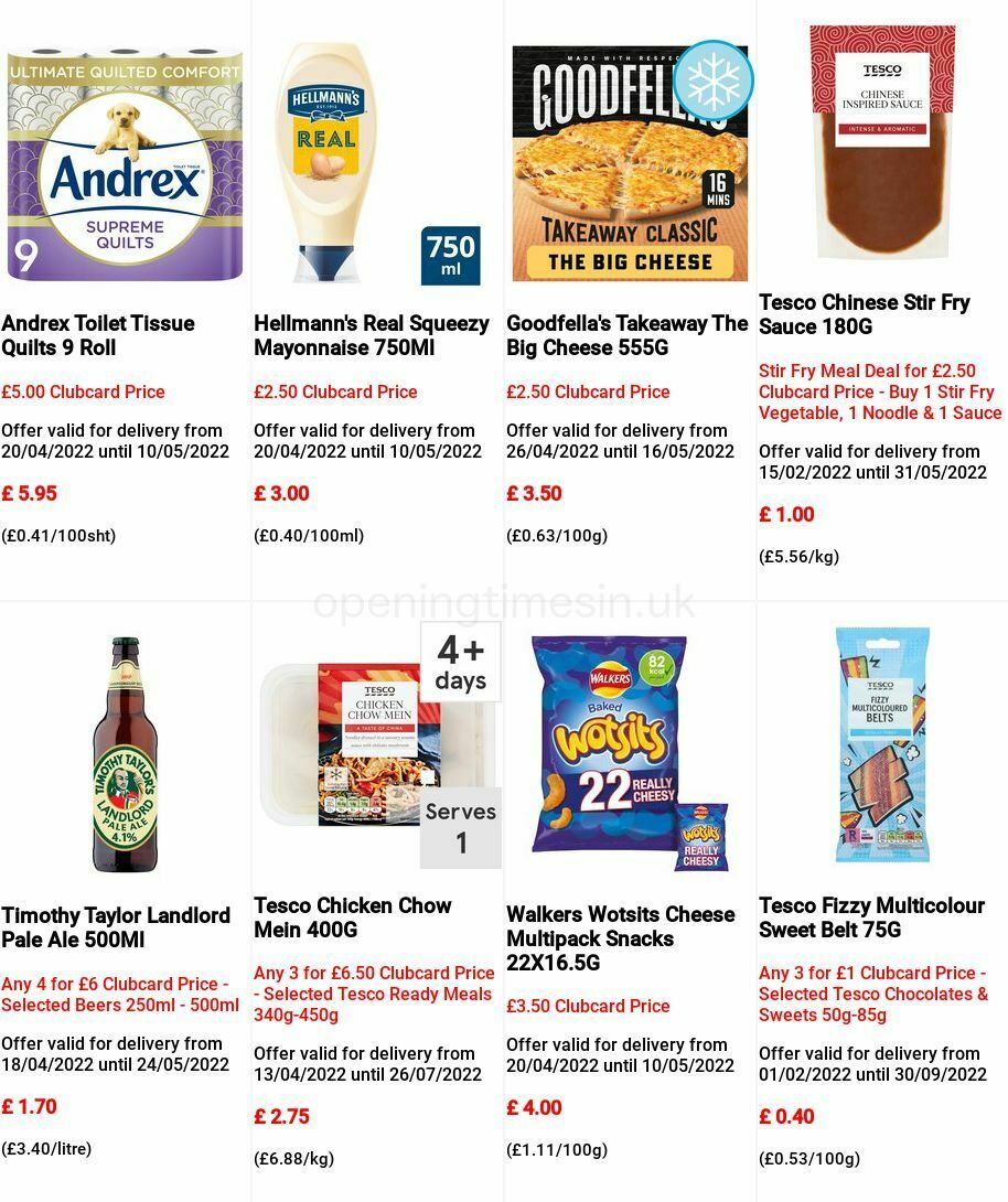 TESCO Offers from 27 April