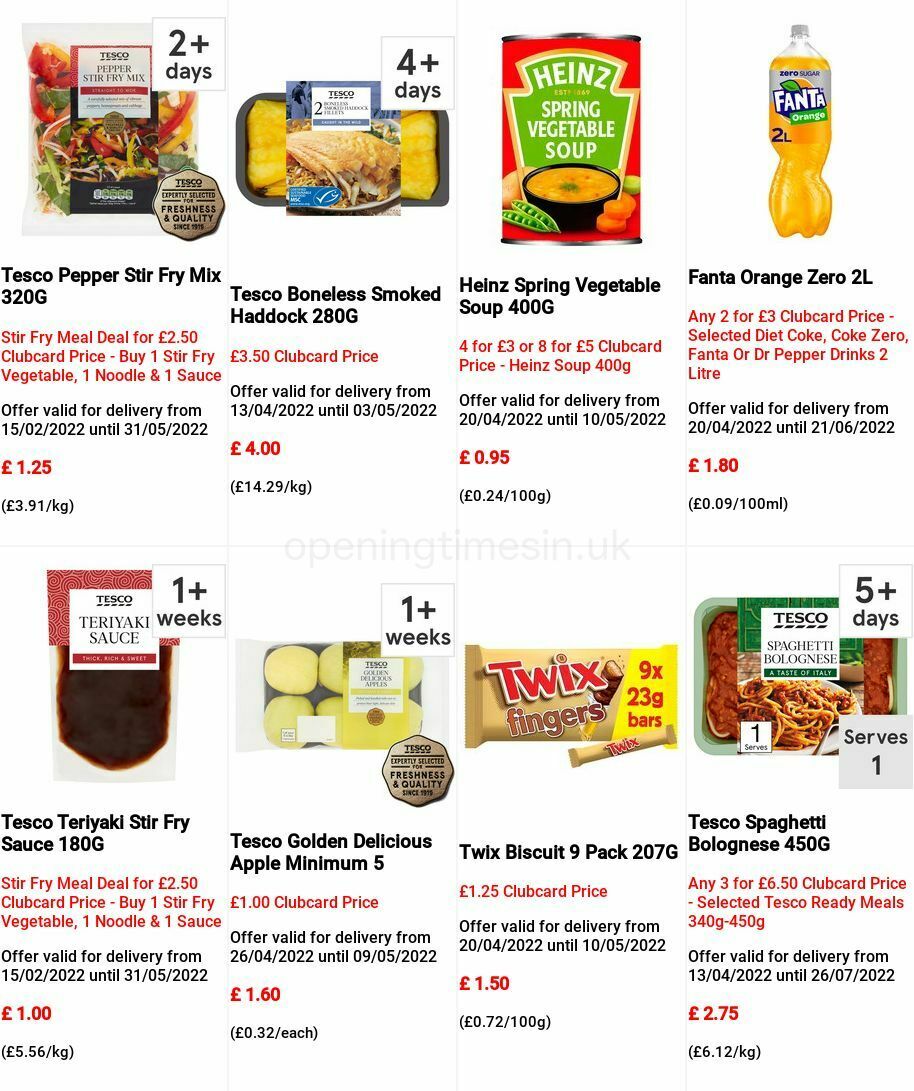 TESCO Offers from 27 April