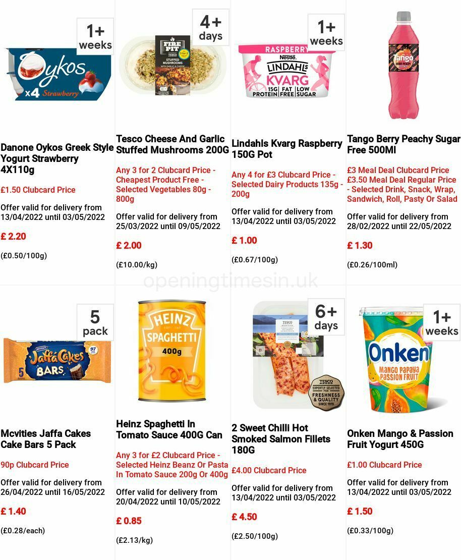 TESCO Offers from 27 April