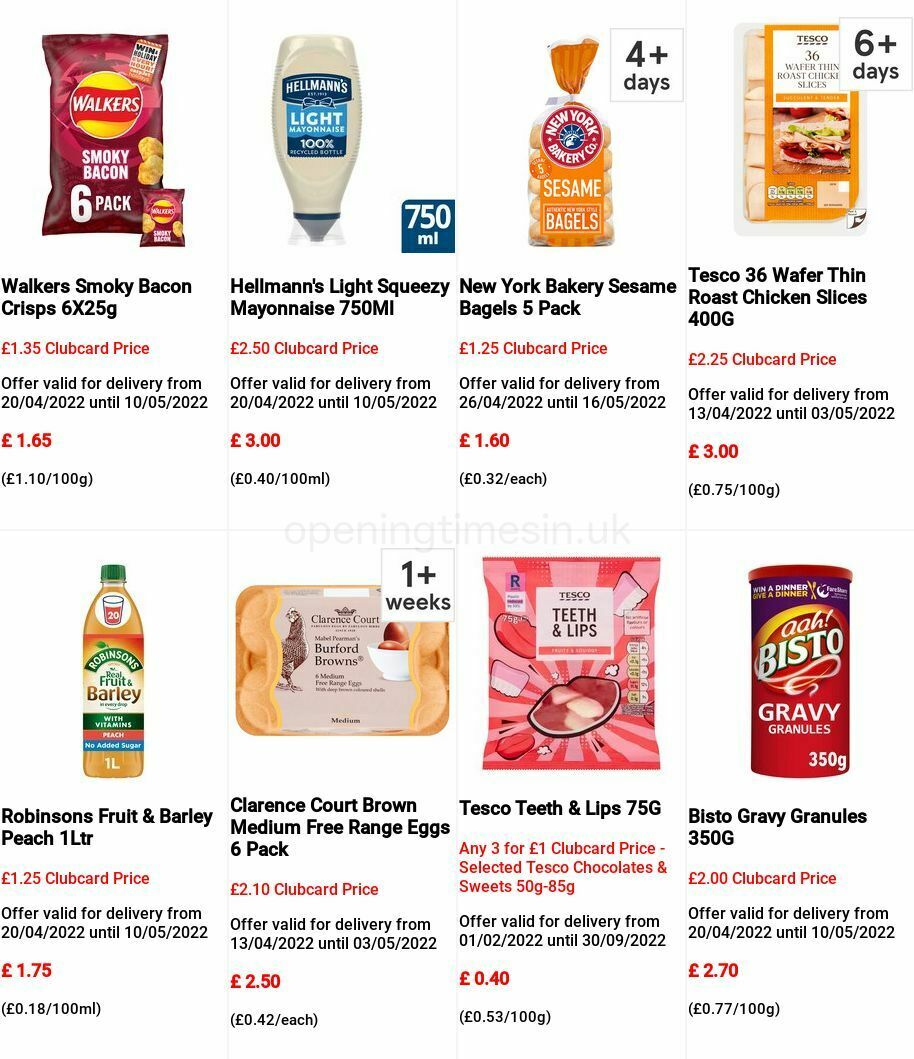 TESCO Offers from 27 April