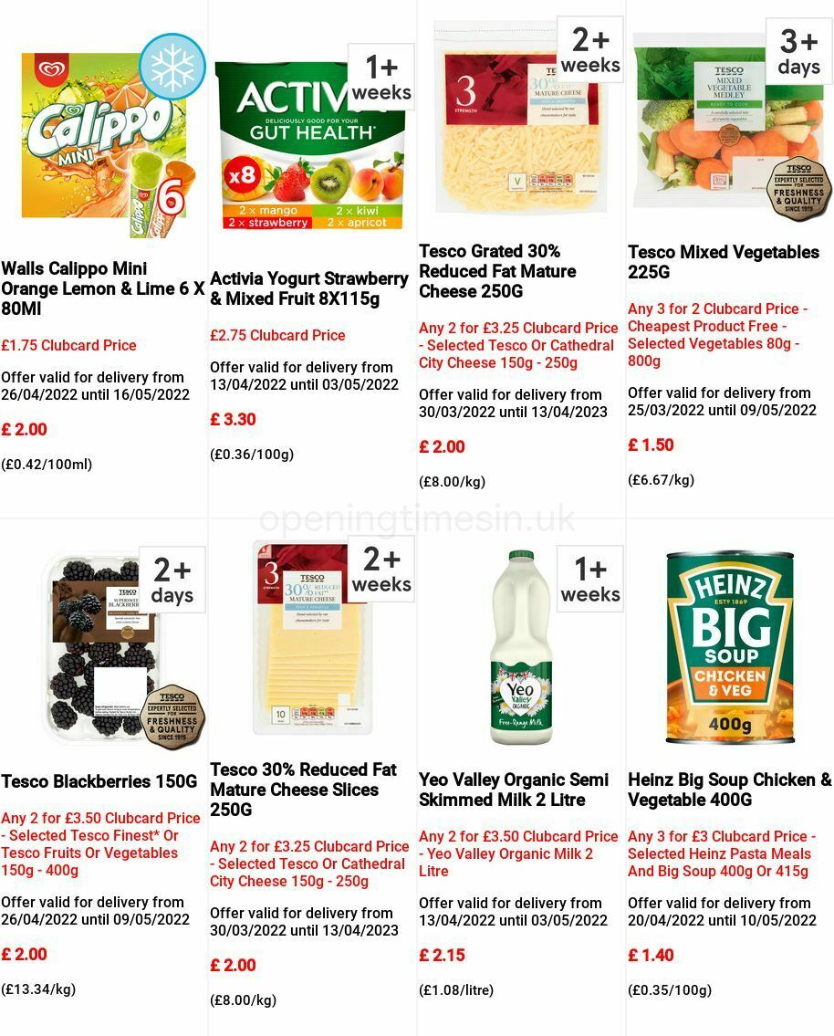 TESCO Offers from 27 April