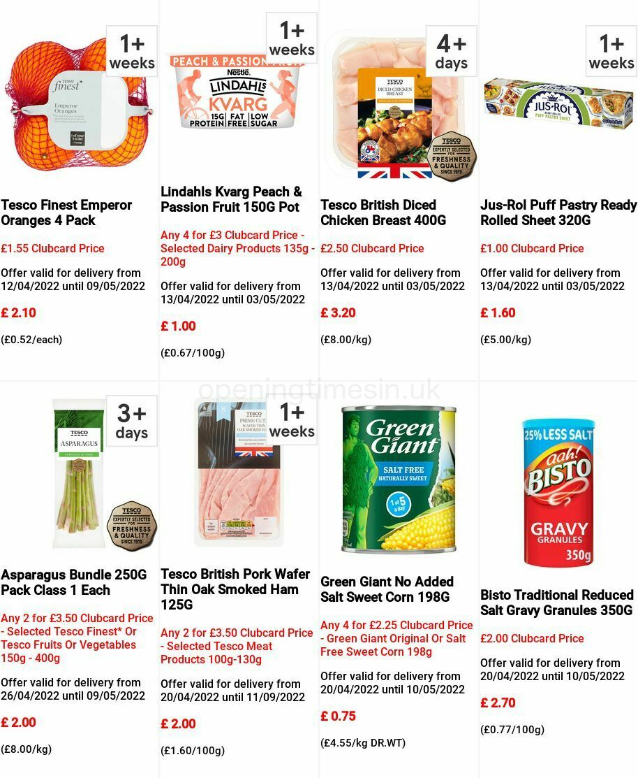 TESCO Offers from 27 April