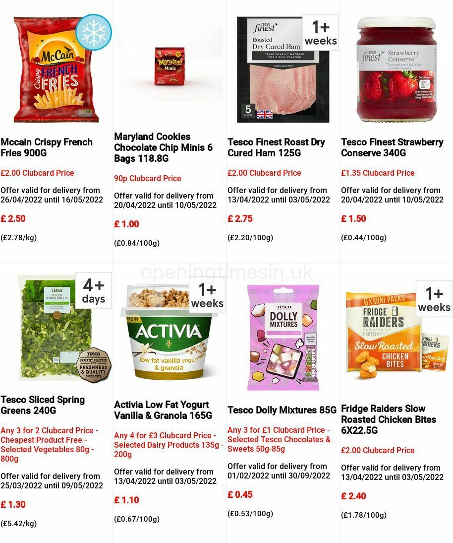 TESCO Offers from 27 April