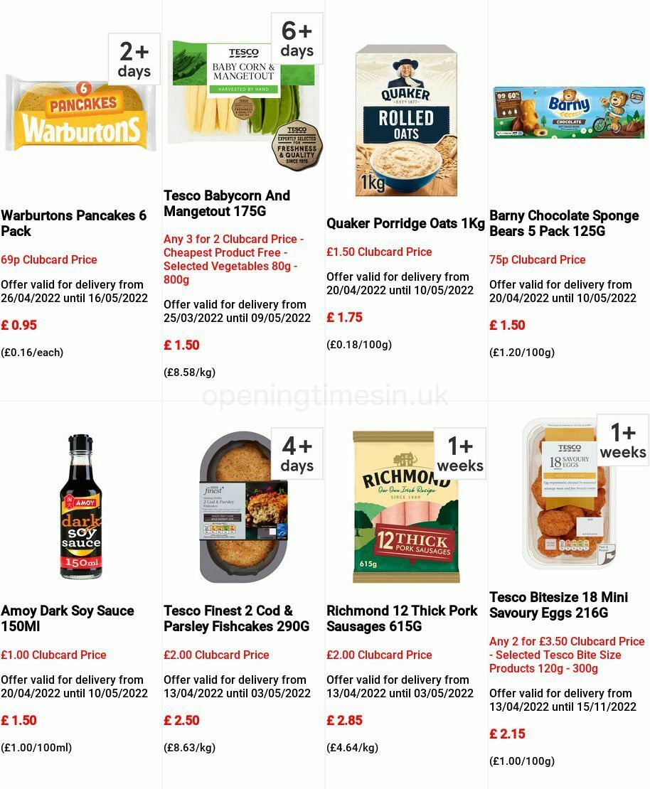 TESCO Offers from 27 April