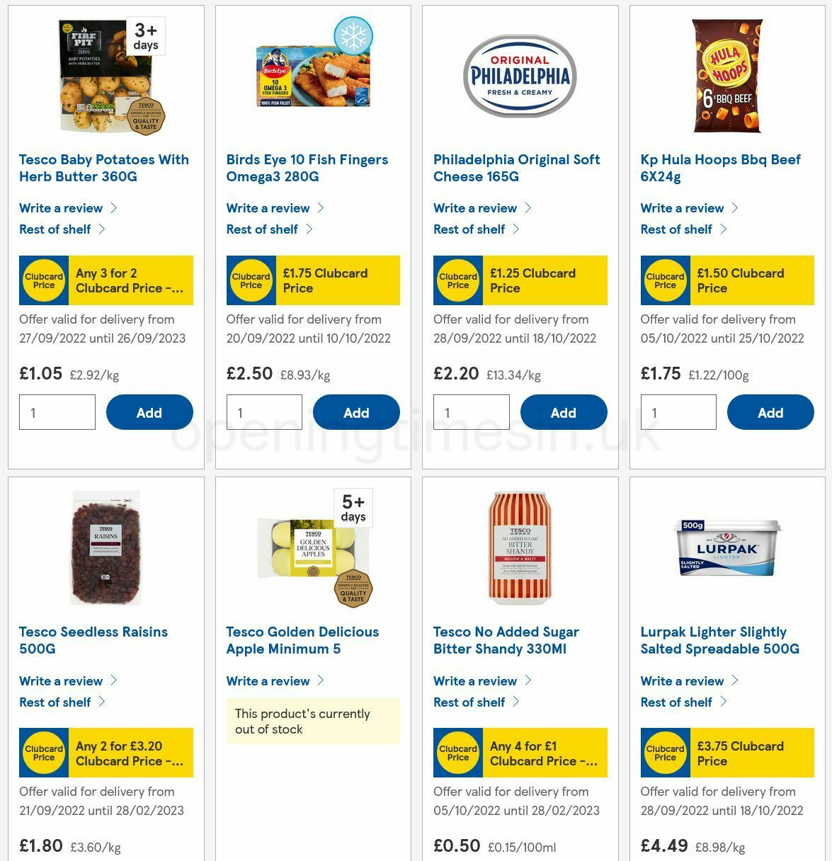 TESCO Offers from 6 October