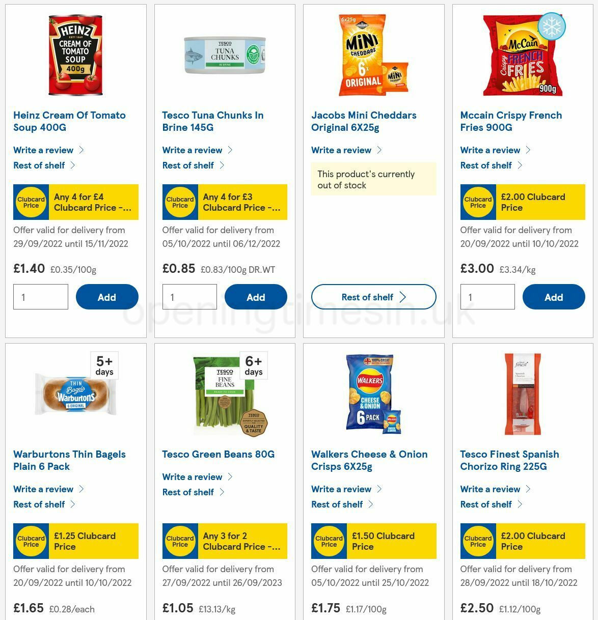 TESCO Offers from 6 October