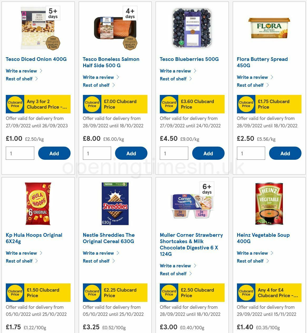 TESCO Offers from 6 October