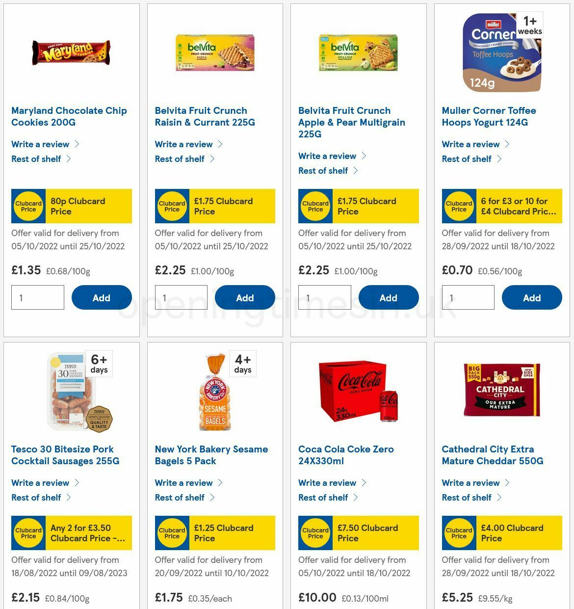 TESCO Offers from 6 October