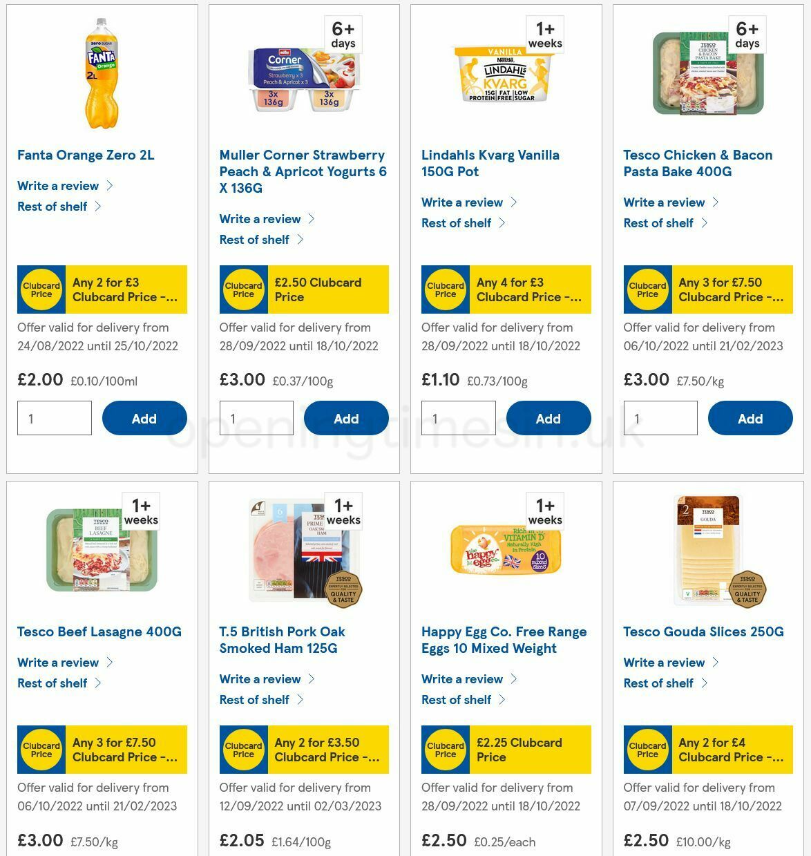 TESCO Offers from 6 October