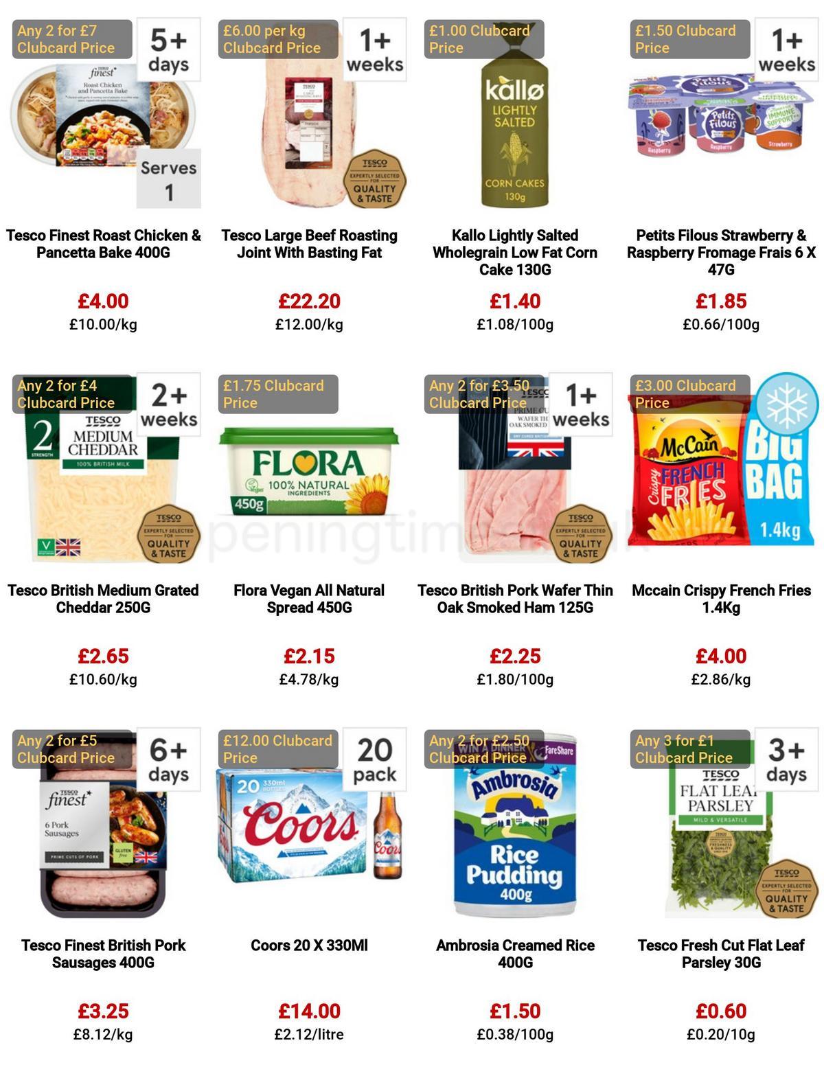 TESCO Offers from 30 March